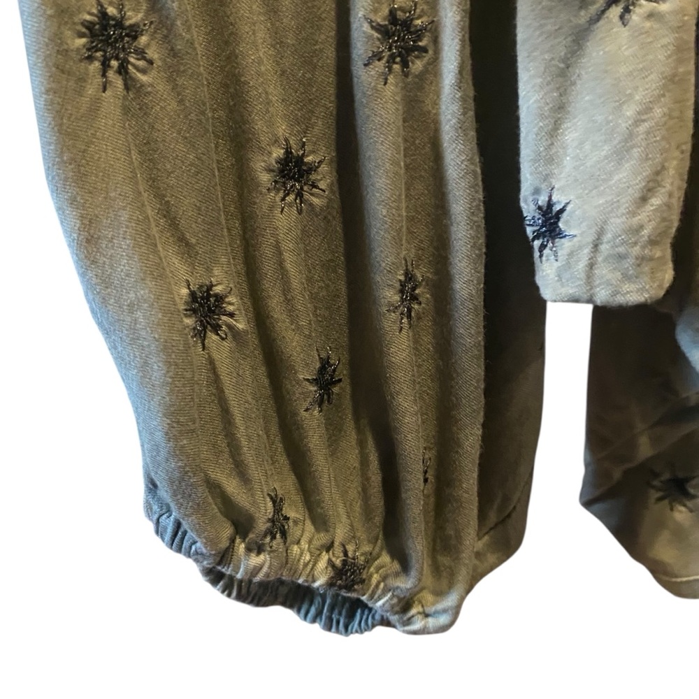 POL Olive Green Dolman Sleeve Boho Starburst Bolero Cardigan Womens Size Medium - Picture 6 of 9
